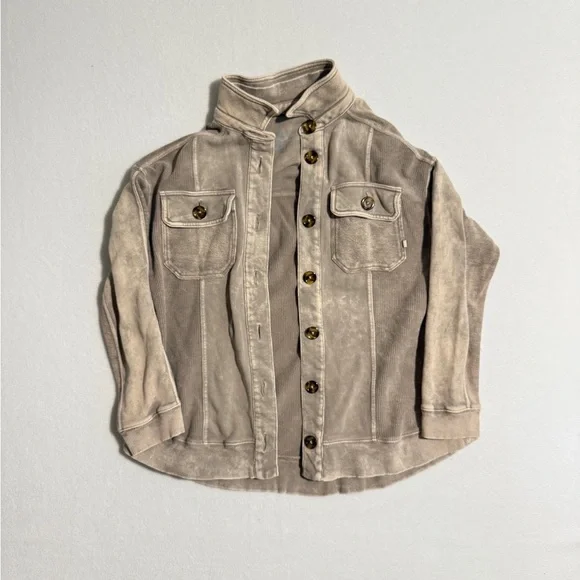 Pilcro Tan/ Purple Shacket Size XS - Picture 2 of 7